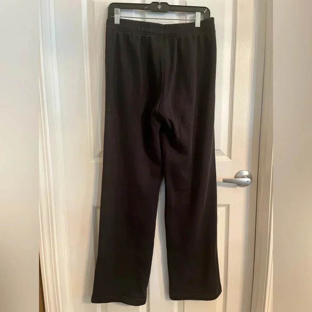 Adidas black Wide Leg Jogging pants size YXL in EUC - Picture 4 of 8